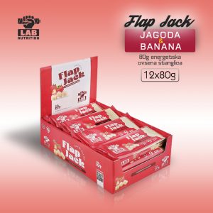 Ovsena štanglica FLAP JACK - BOX - Jagoda&Banana