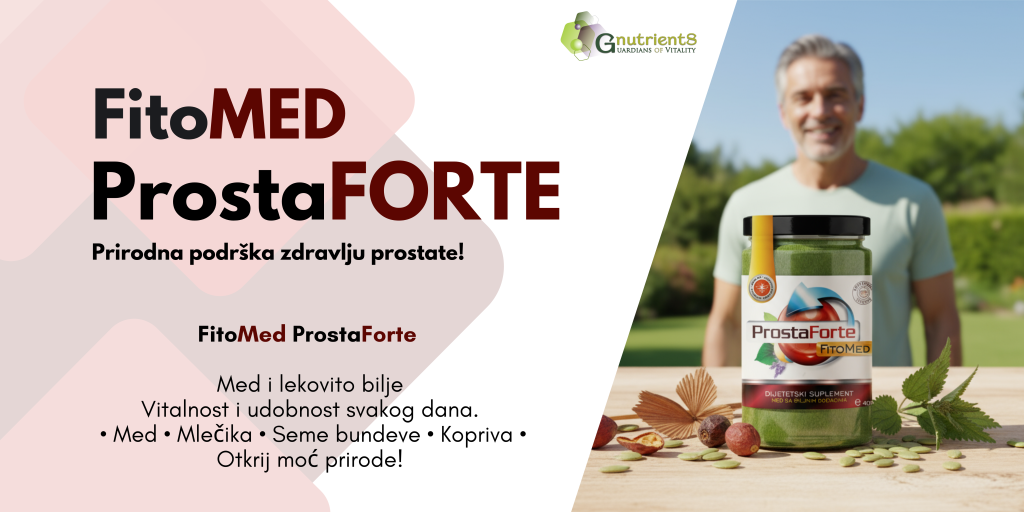 FitoMed ProstaForte je dodatak ishrani na bazi meda sa biljnim dodacima za normalnu funkciju prostate. Herba epilobiuma (Vrbovica, Mlečika) i koren koprive doprinose normalnoj funkciji prostate.