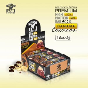 Proteinska čokoladica bez šećera - Banana i čokolada - PREMIUM BOX