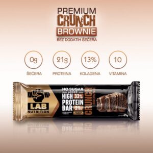 BROWNIE – Crunch PREMIUM – Bez šećera - 65g