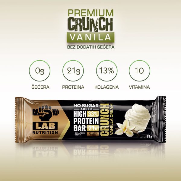 VANILA – Crunch PREMIUM – Bez šećera - 65g